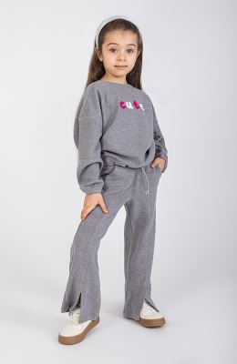 شلوار پلار بوت کات چاک دار (ست با کد 10300)