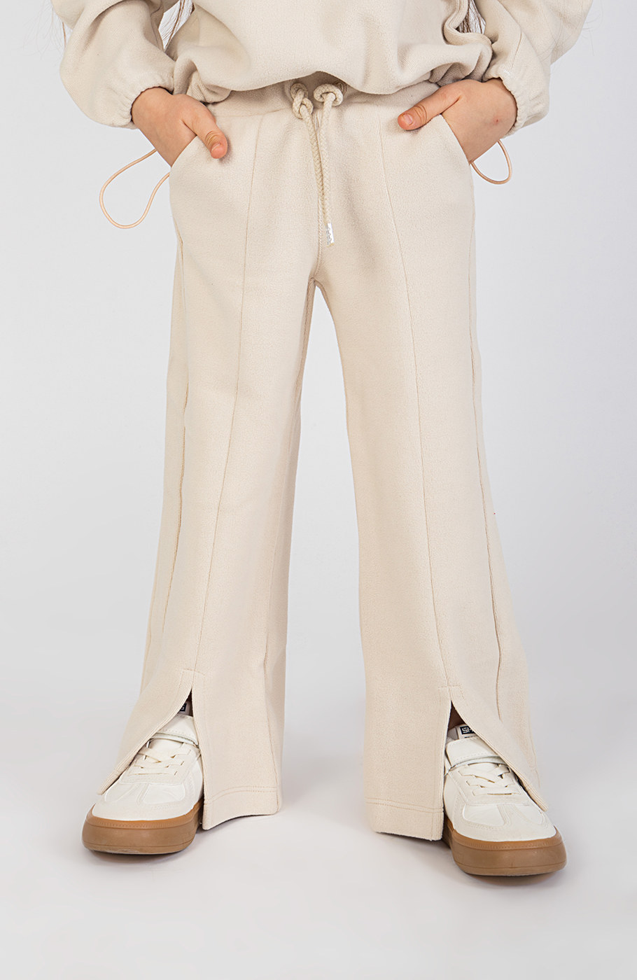 شلوار پلار بوت کات چاک دار (ست با کد 10300)