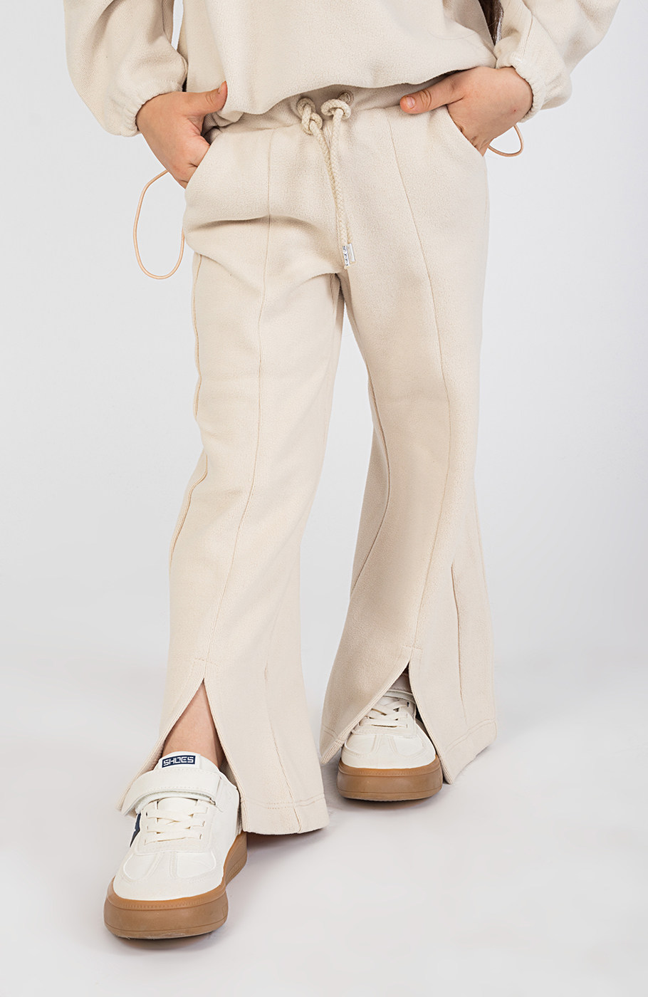 شلوار پلار بوت کات چاک دار (ست با کد 10300)