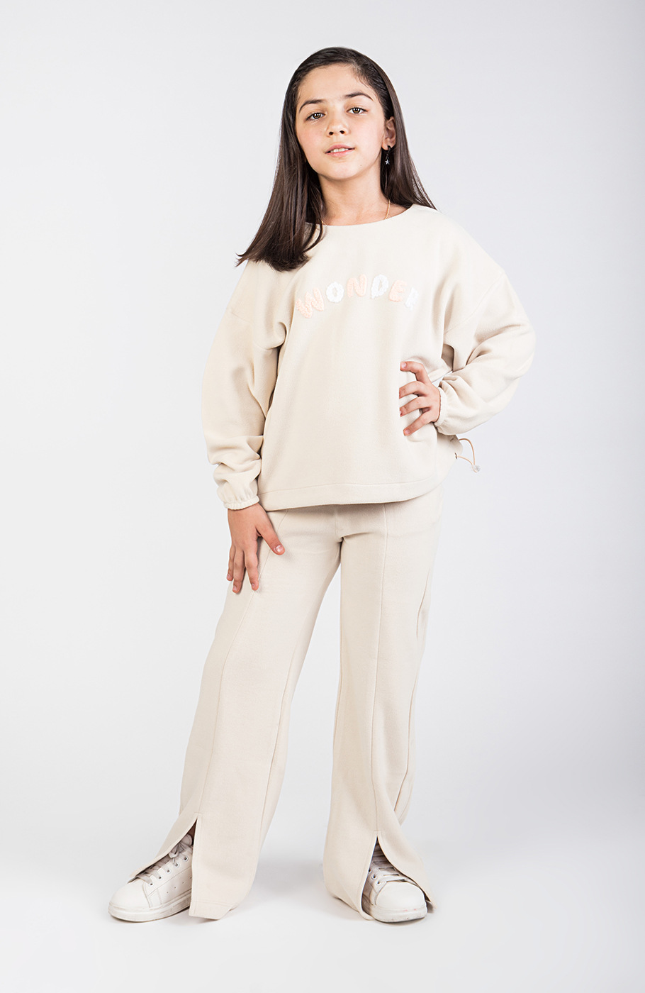 شلوار پلار بوت کات چاک دار (ست با کد 10302)