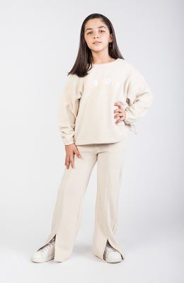 شلوار پلار بوت کات چاک دار (ست با کد 10302)