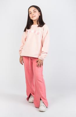 شلوار پلار بوت کات چاک دار (ست با کد 10302)