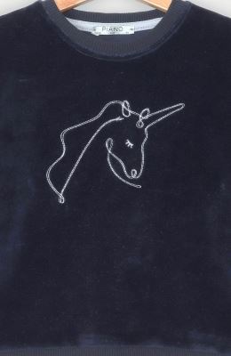 بلوز مخمل آستین پیلی دار