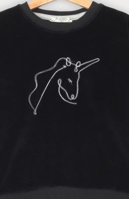 بلوز مخمل آستین پیلی دار