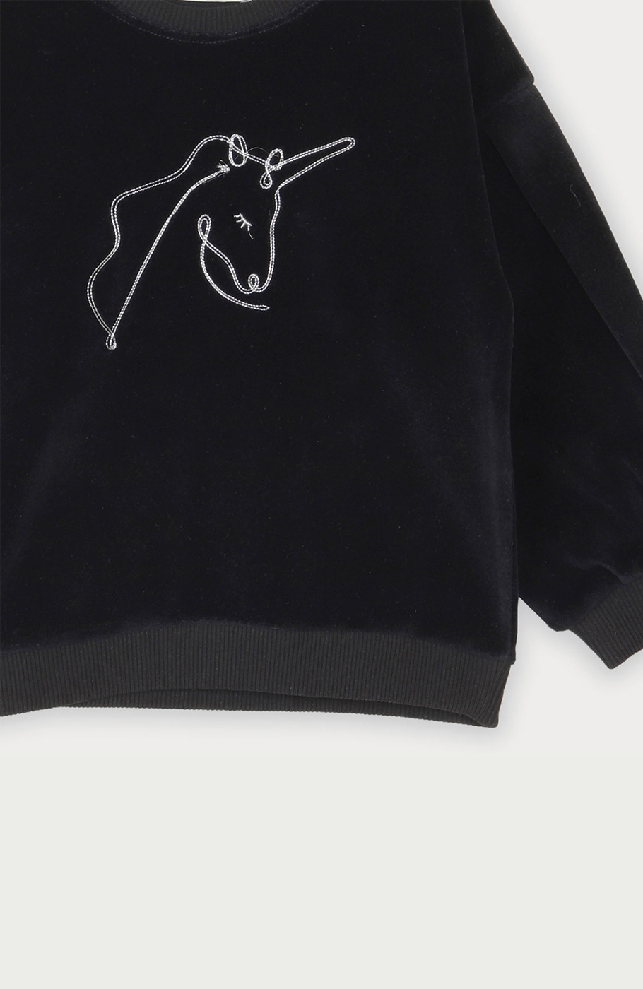 بلوز مخمل آستین پیلی دار