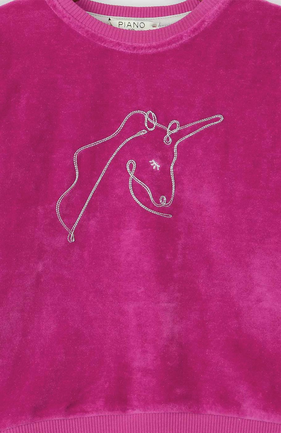 بلوز مخمل آستین پیلی دار