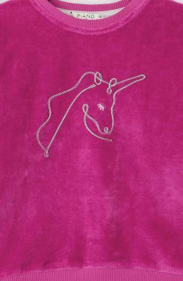 بلوز مخمل آستین پیلی دار