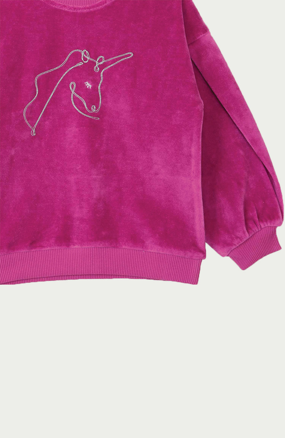 بلوز مخمل آستین پیلی دار