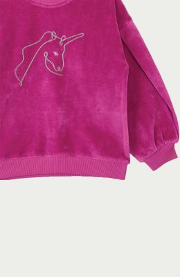 بلوز مخمل آستین پیلی دار