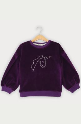 بلوز مخمل آستین پیلی دار