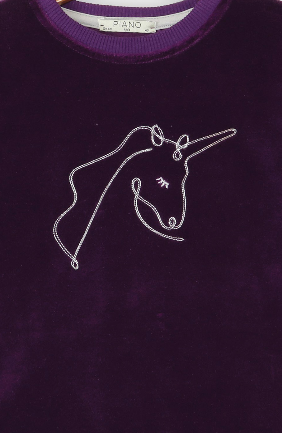 بلوز مخمل آستین پیلی دار