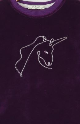 بلوز مخمل آستین پیلی دار