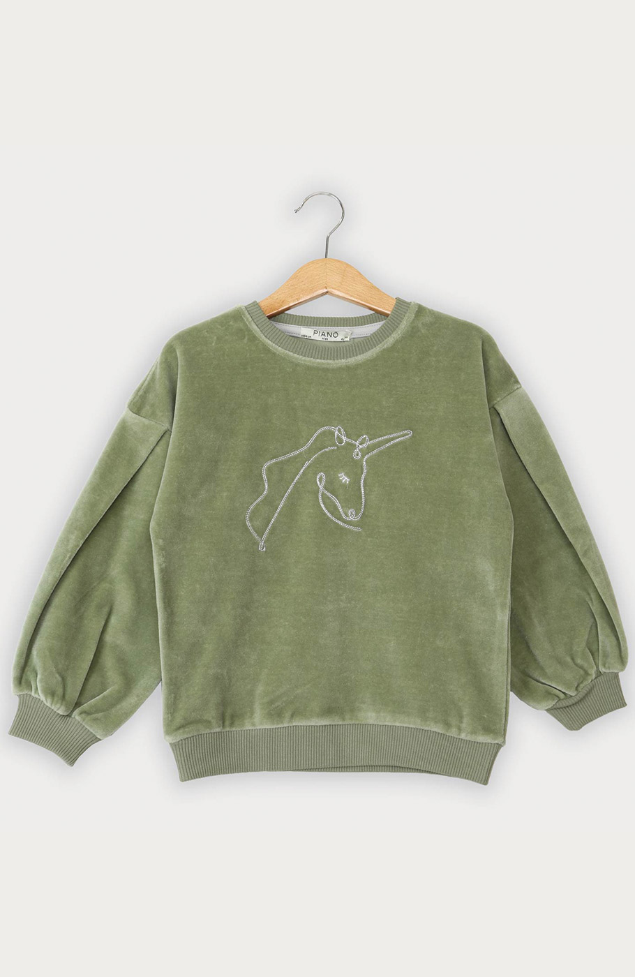 بلوز مخمل آستین پیلی دار