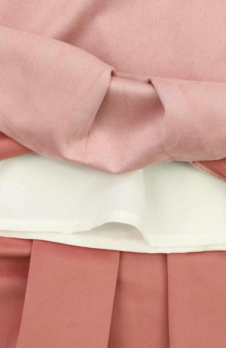 پیراهن سوییت آستین بلند یقه خز دار