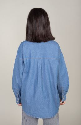 شومیز جین آستین بلند