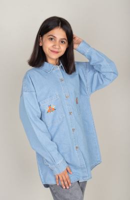 شومیز جین آستین بلند