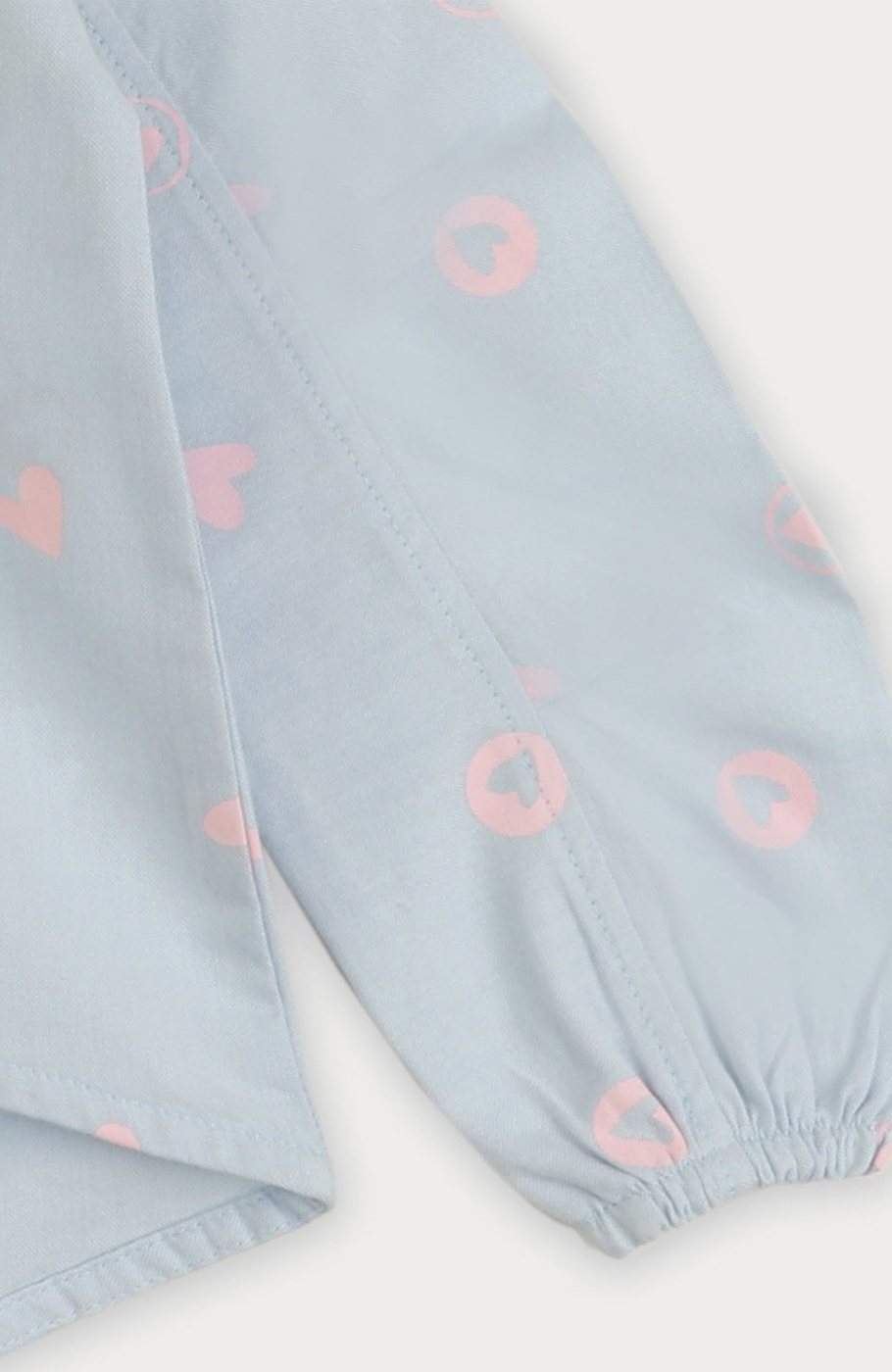 بلوز آکسفورد آستین پیلی دار