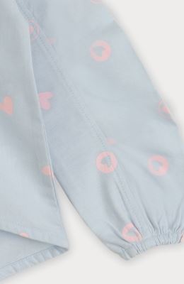 بلوز آکسفورد آستین پیلی دار