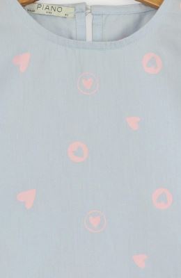 بلوز آکسفورد آستین پیلی دار