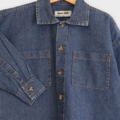 شومیز جین آستین بلند