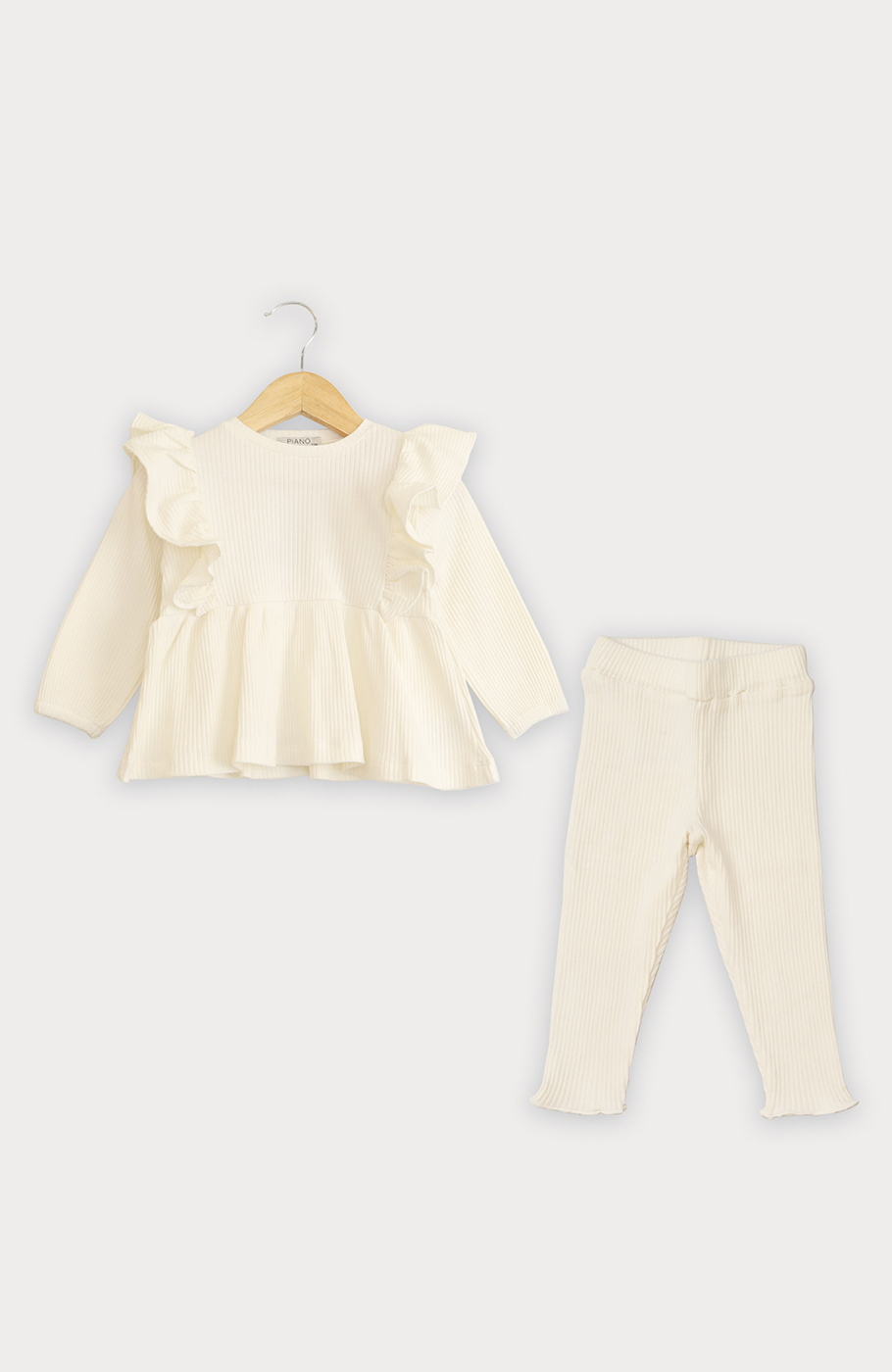 تونیک آستین بلند و لگ پنبه لایکرا سوزن خالی