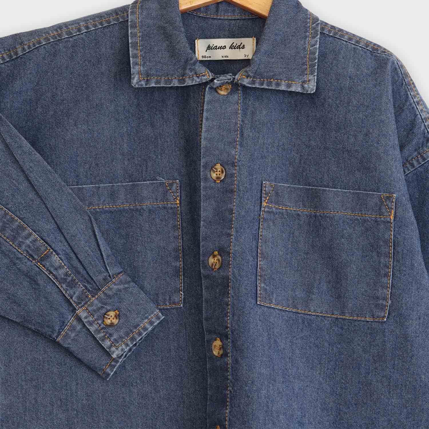 شومیز جین آستین بلند