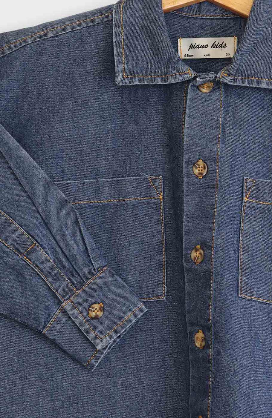 شومیز جین آستین بلند