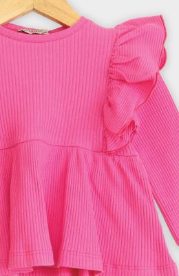 تونیک آستین بلند و لگ پنبه لایکرا سوزن خالی