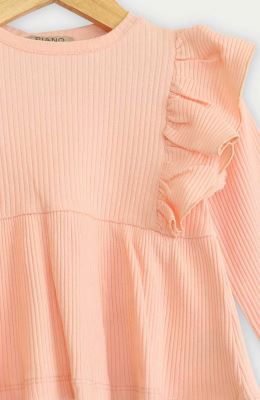 تونیک آستین بلند و لگ پنبه لایکرا سوزن خالی