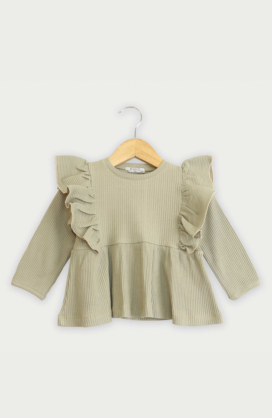 تونیک آستین بلند و لگ پنبه لایکرا سوزن خالی