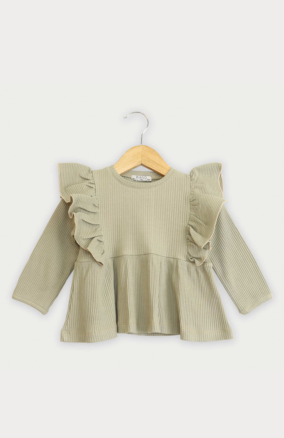 تونیک آستین بلند و لگ پنبه لایکرا سوزن خالی