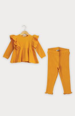 تونیک آستین بلند و لگ پنبه لایکرا سوزن خالی