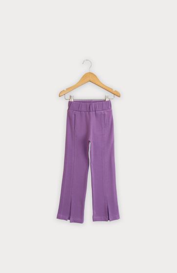 شلوار فاینریب دمپا چاک دار