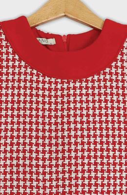 پیراهن شنل آستین کوتاه 