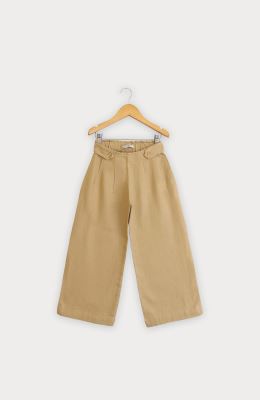 شلوار لینن پیلی دار