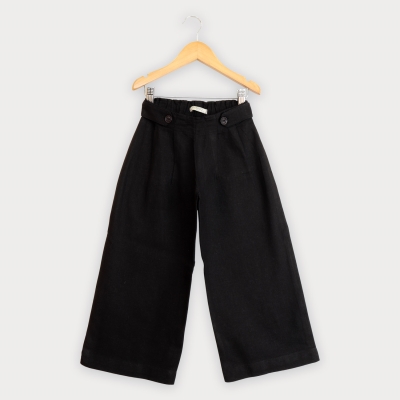 شلوار لینن پیلی دار