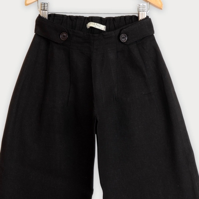 شلوار لینن پیلی دار