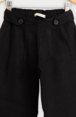 شلوار لینن پیلی دار