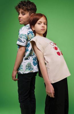 شلوار لینن پیلی دار