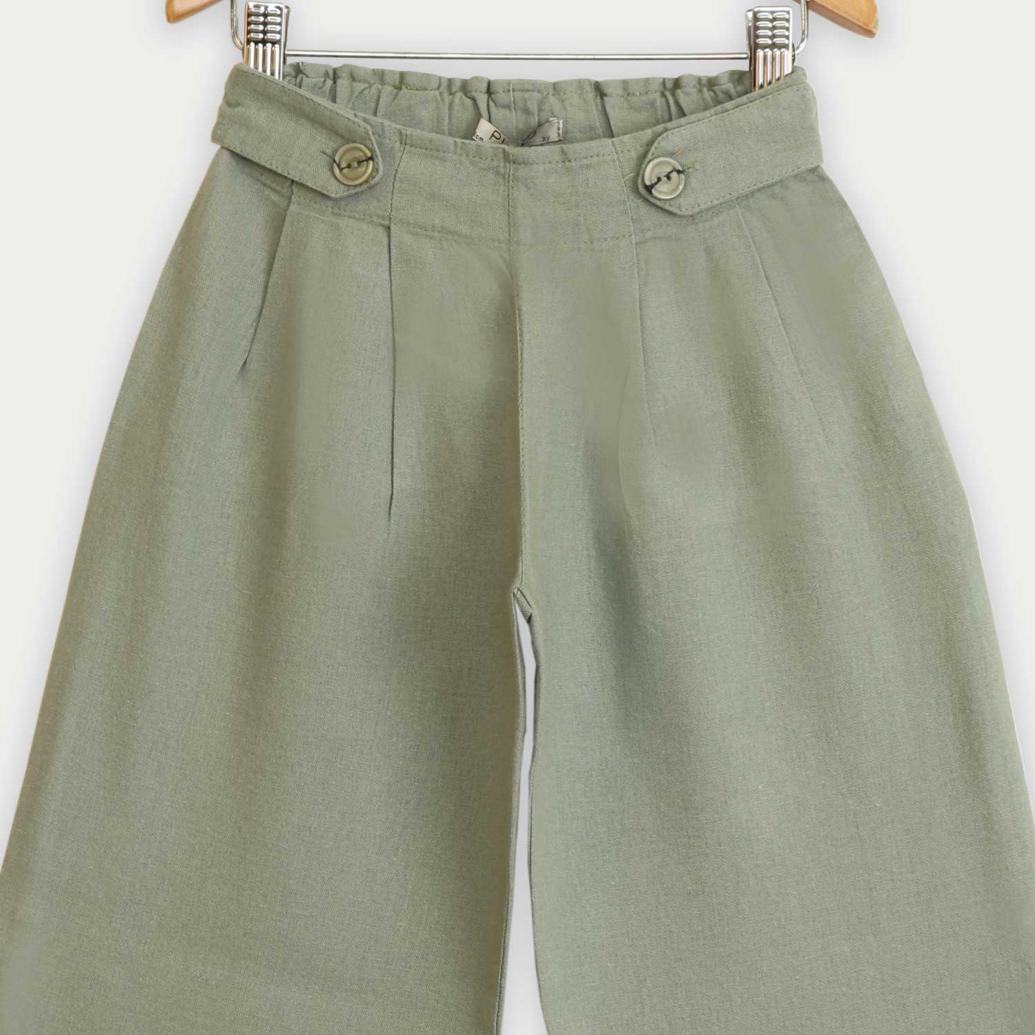 شلوار لینن پیلی دار