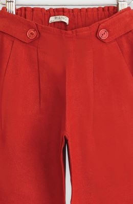 شلوار لینن پیلی دار