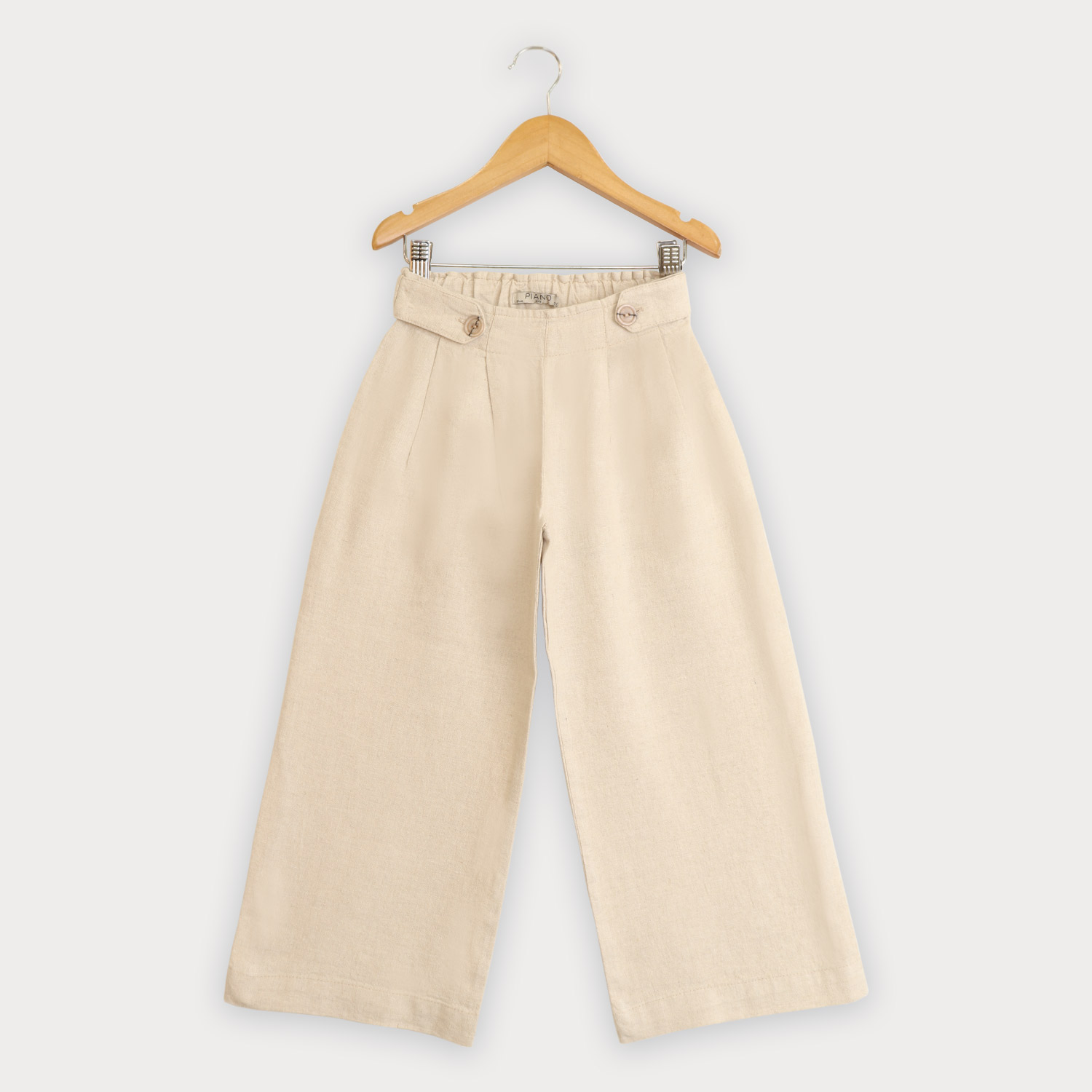 شلوار لینن پیلی دار