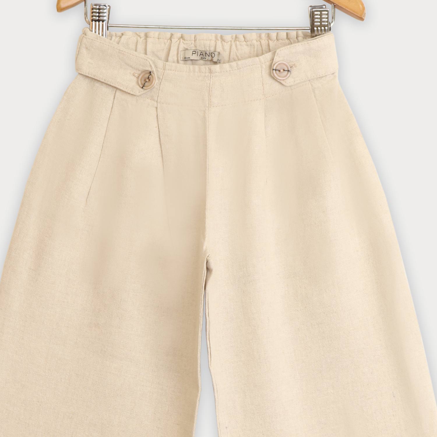 شلوار لینن پیلی دار