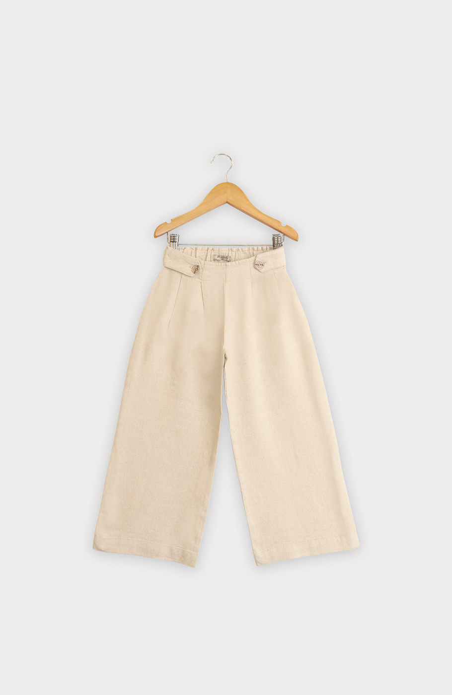 شلوار لینن پیلی دار