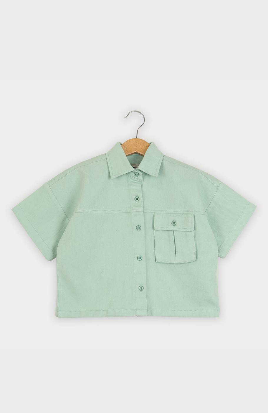 شومیز کتان آستین کوتاه