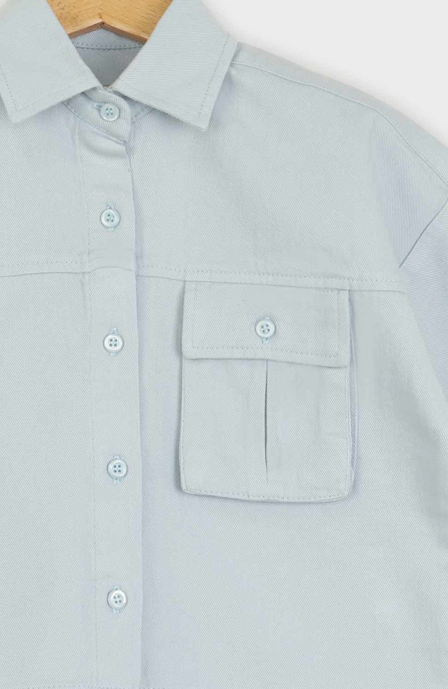 شومیز کتان آستین کوتاه