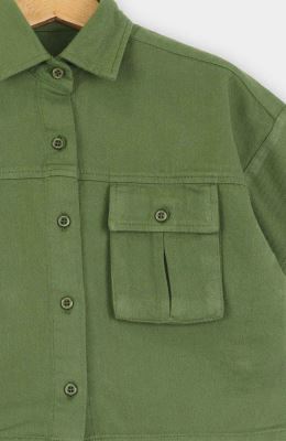 شومیز کتان آستین کوتاه