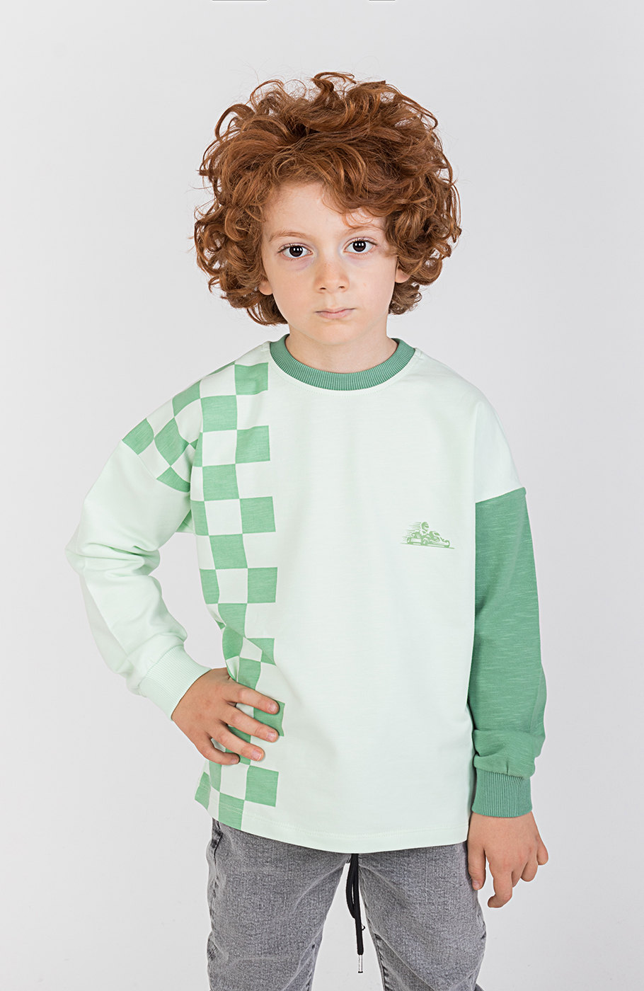 بلوزدورس با آستین نارنگ