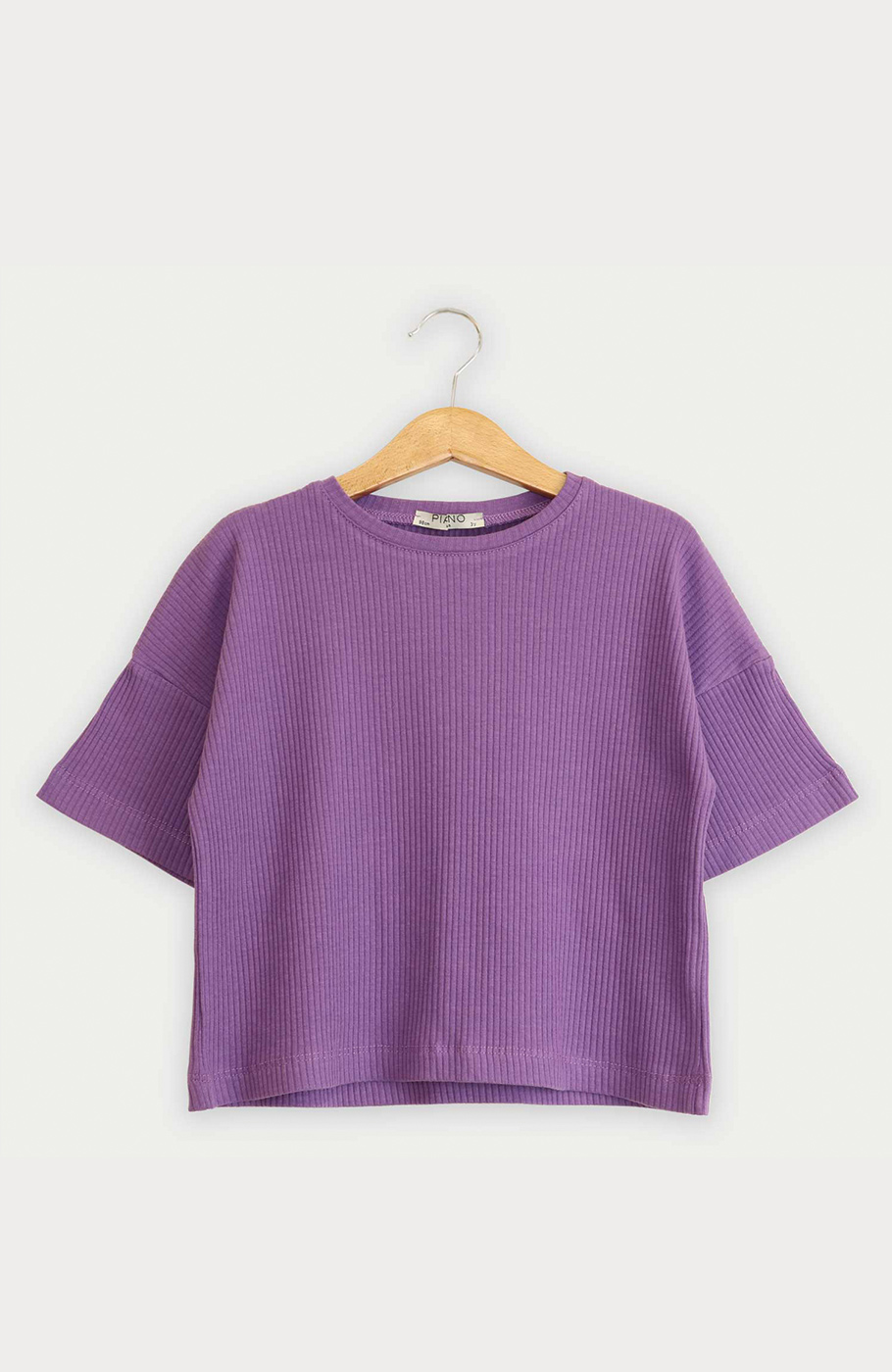 تیشرت پنبه لایکرا سوزن خالی(ست با کد 10348)