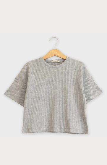 تیشرت پنبه لایکرا سوزن خالی(ست با کد 10348)